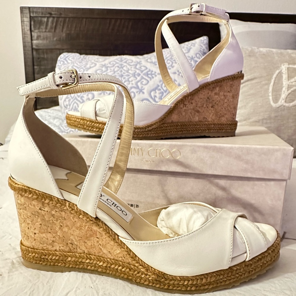 Jimmy Choo Alanah 80 size 39 Milk color